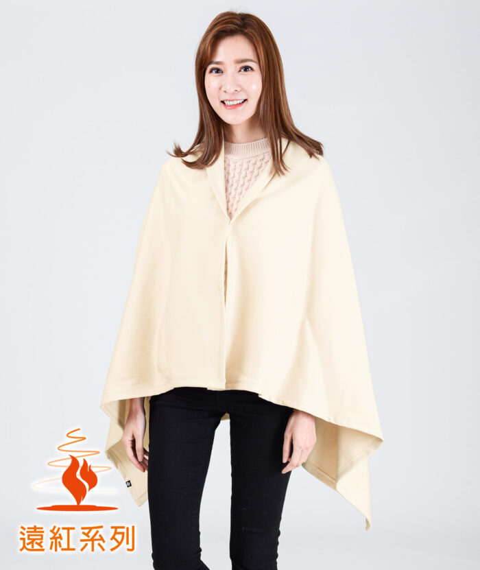 Voai-遠紅蓄熱保暖多功能披巾-柔軟舒毛