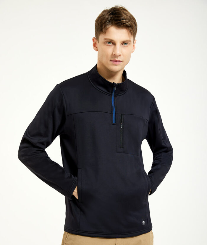 石墨烯恆溫舒絨立領上衣-男