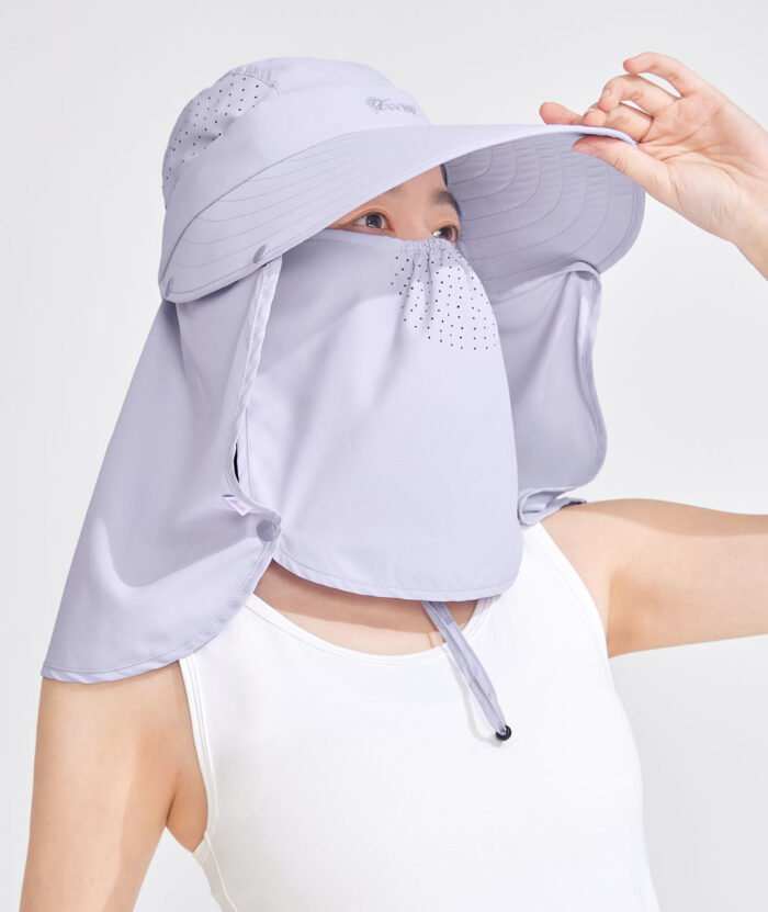 抗UV-Suptex清涼透氣多功能戶外帽-附收納袋