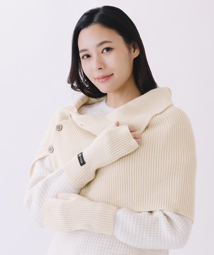 羊毛半指保暖手套