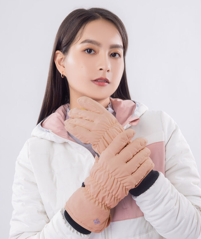 防水保暖環保耐磨鋪棉手套-女