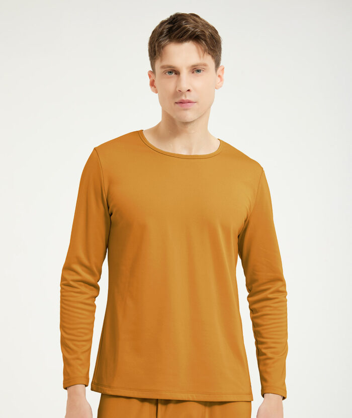 石墨烯恆溫舒絨圓領上衣-男