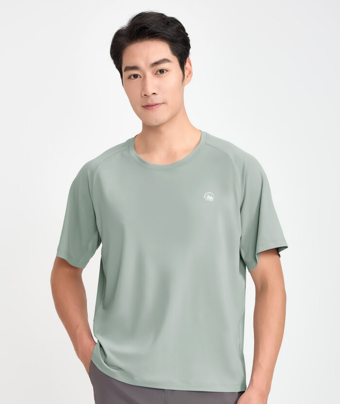 抗UV-Apex銀纖維抗菌透氣圓領短袖上衣-男