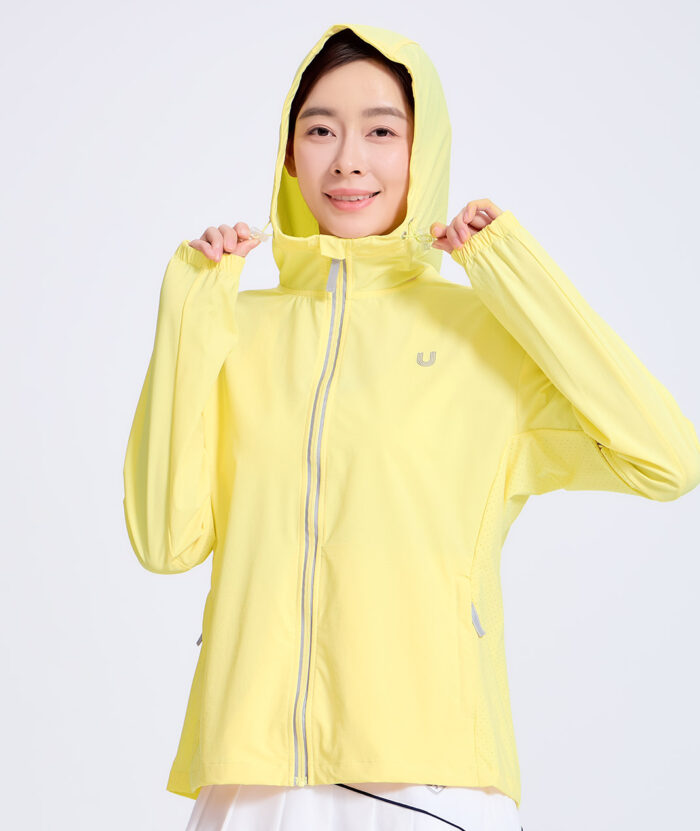 抗UV-Suptex清涼彈性反光透氣連帽外套-女