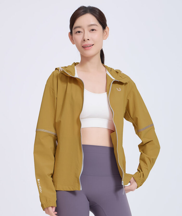 抗UV-Suptex清涼彈性反光透氣連帽外套-女