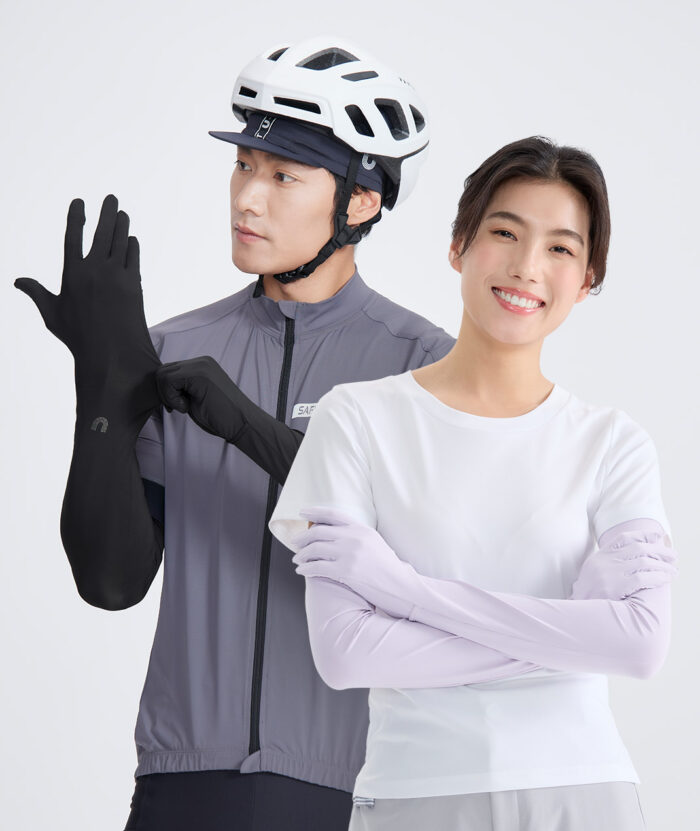 抗UV-Apex涼感彈性掌心鏤空有指袖套