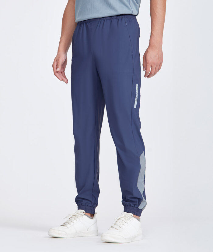 抗UV-Apex涼感排汗拼接反光運動束口褲-男