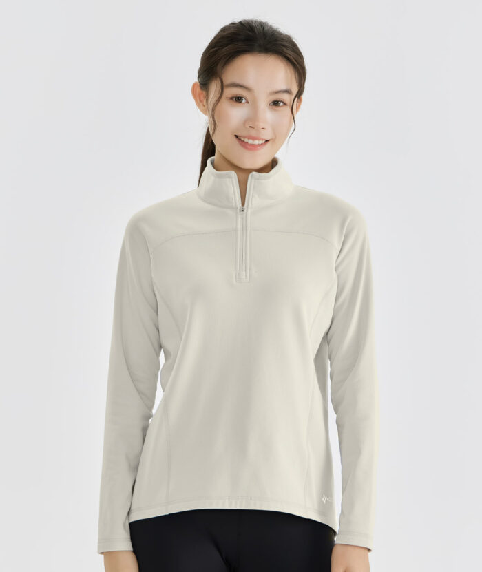 石墨烯恆溫舒絨立領開襟保暖上衣-女