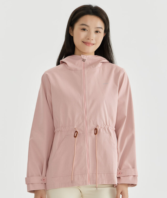 抗UV-防風多造型斗篷連帽外套-女