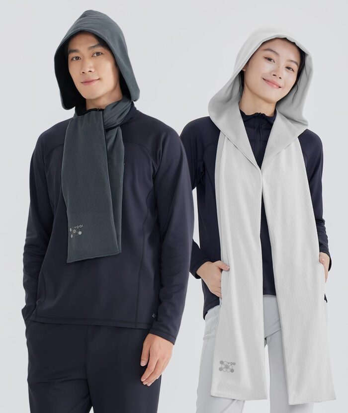 石墨烯恆溫舒絨多功能保暖圍巾帽