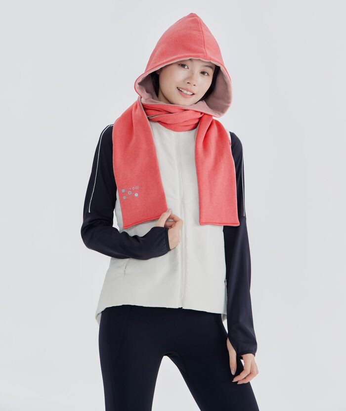 石墨烯恆溫舒絨多功能保暖圍巾帽