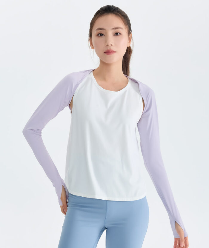 抗UV-Apex涼感彈性披肩袖套-女