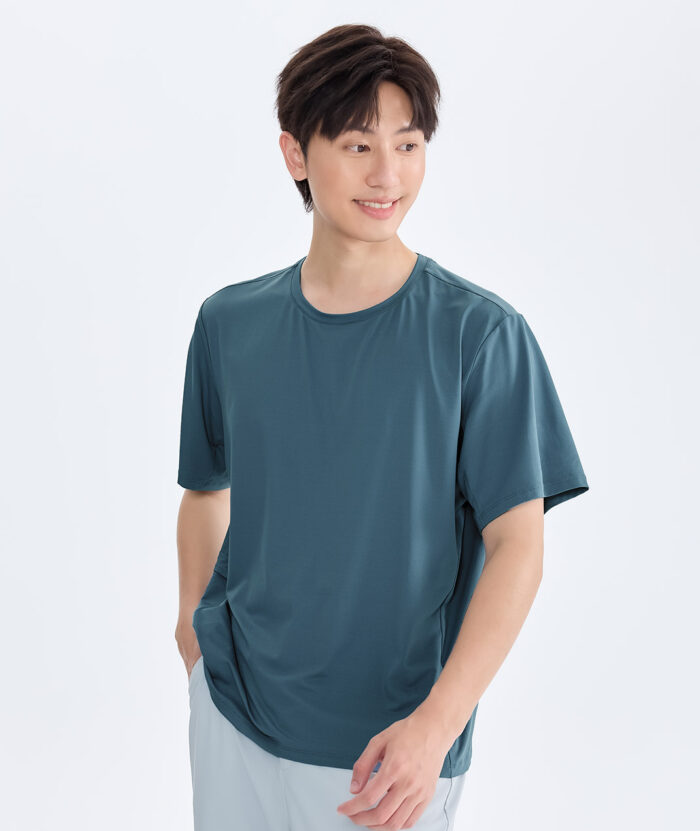 抗UV-Apex銀纖維抗菌側口袋短袖上衣-男