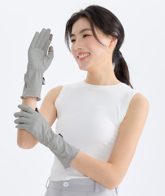 抗UV-Apex涼感止滑觸控保濕手套-女