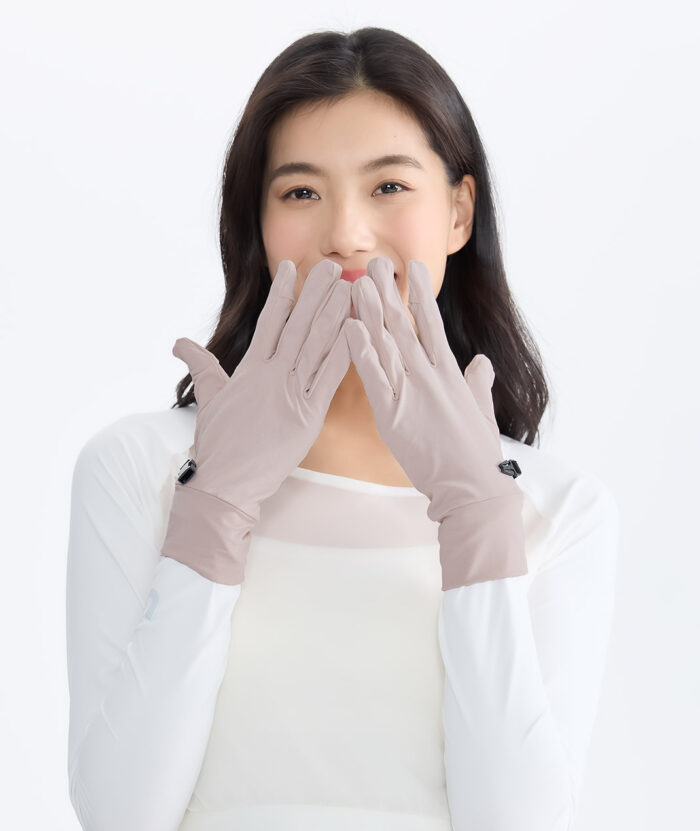 抗UV-Apex涼感彈性經典觸控掀指手套-女