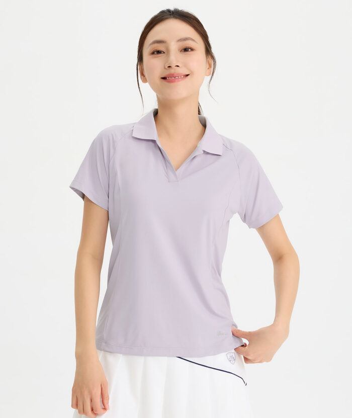 抗UV-Apex涼感彈性修身POLO衫-女