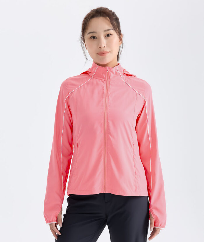 抗UV-Suptex清涼可拆帽流線外套-女