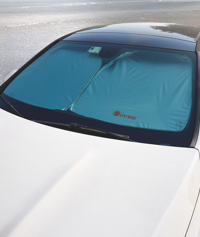 抗UV-快速收納汽車前擋遮陽片 - 率性銀#81, F