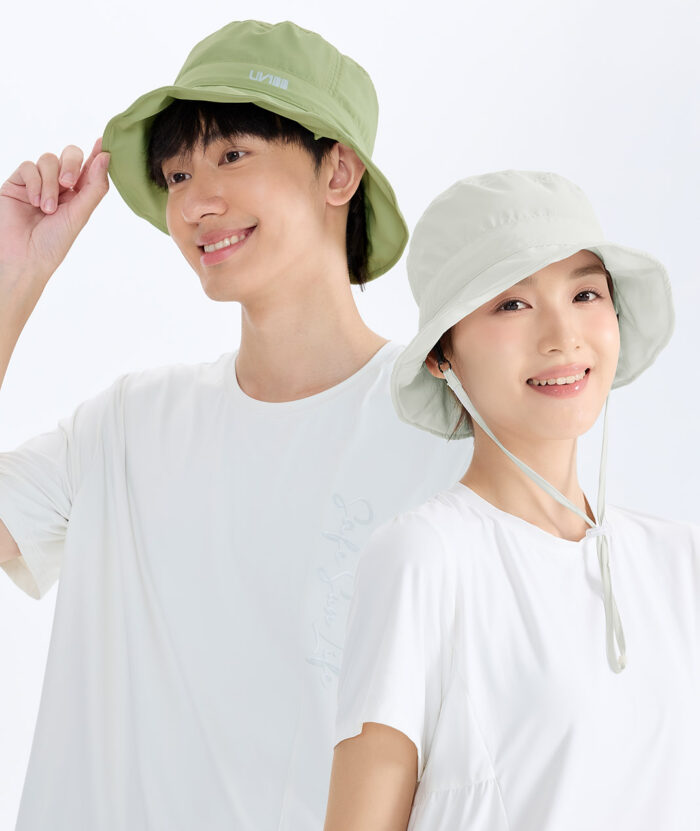 抗UV-Suptex清涼輕便抽繩漁夫帽