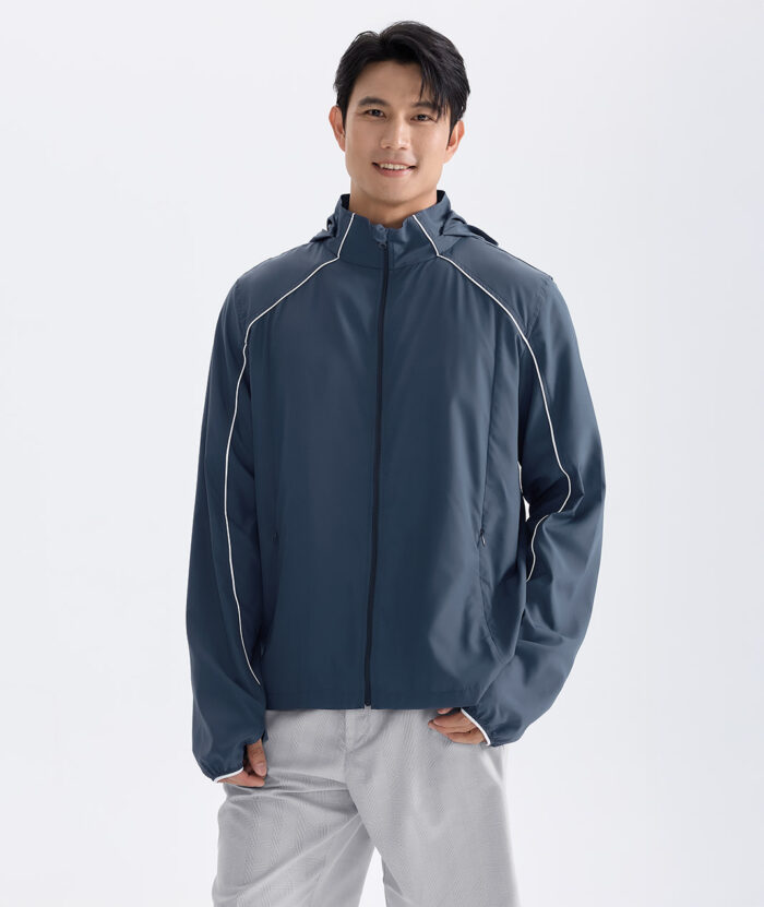 抗UV-Suptex清涼可拆帽流線外套-男