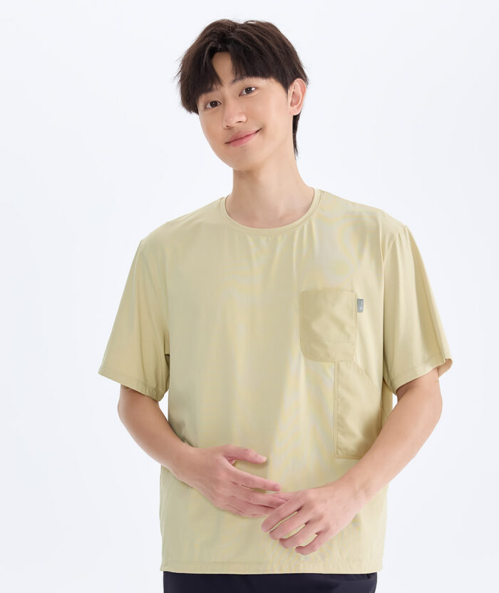 抗UV-Apex涼感彈性造型口袋上衣-男