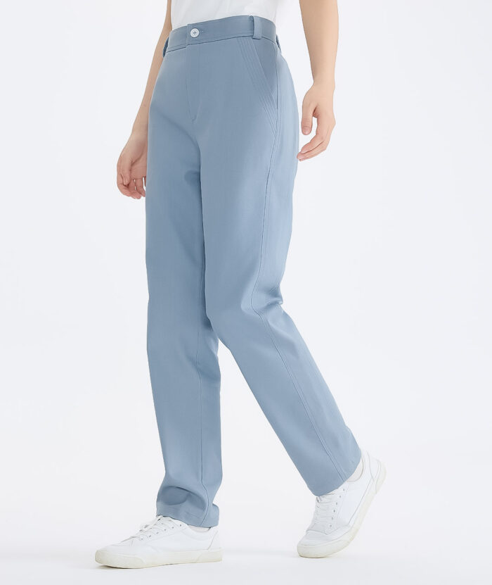 抗UV-斜紋彈性修身褲-女