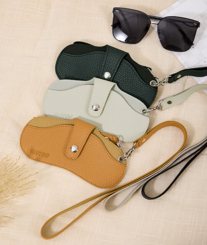 UV100皮革質感眼鏡保護套