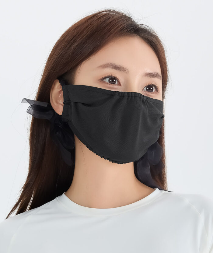 抗UV-涼感蝴蝶結口罩-女