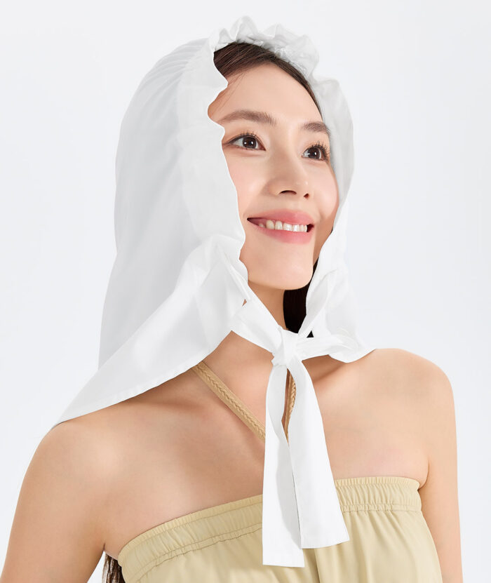 抗UV-Suptex清涼輕彈綁帶披巾帽-女