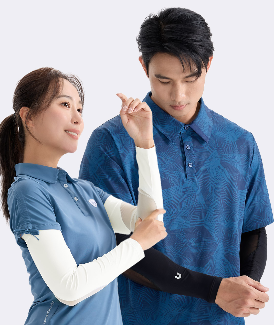 抗UV-Apex銀纖維無痕止滑透氣袖套