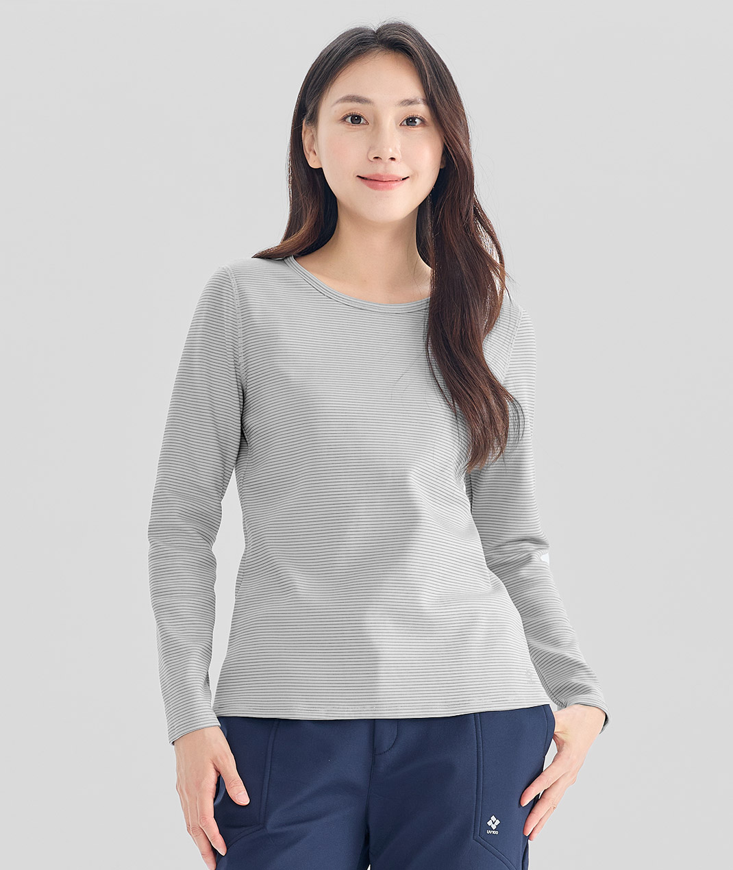遠紅恆溫導能舒絨圓領保暖上衣-女